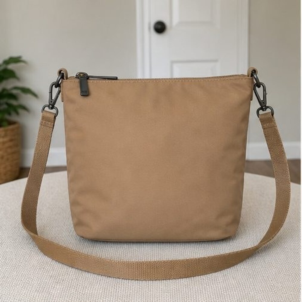 Mauve Saffiano Crossbody Bag